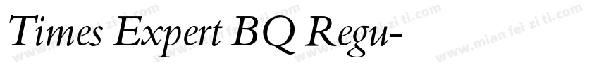Times Expert BQ Regu字体转换